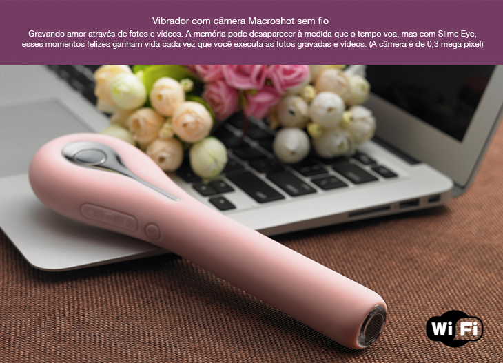 Vibrador Com Câmera Embutida Wifi e 5 Vibrações - Siime Eye Violet- Svakom